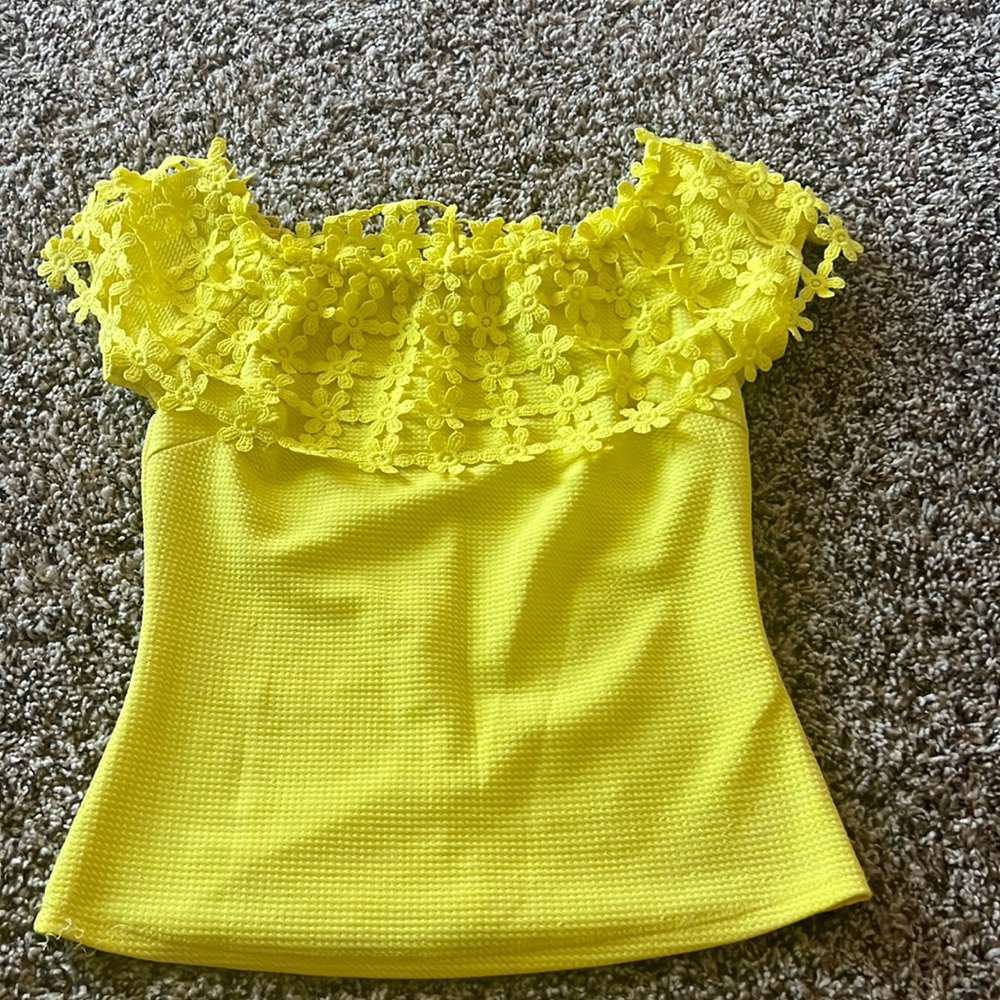 Bright yellow top